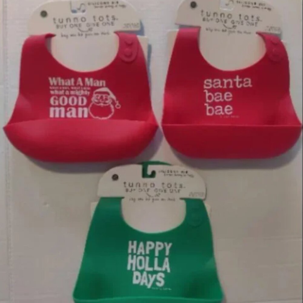 3 Bella Tunno Holiday Bibs